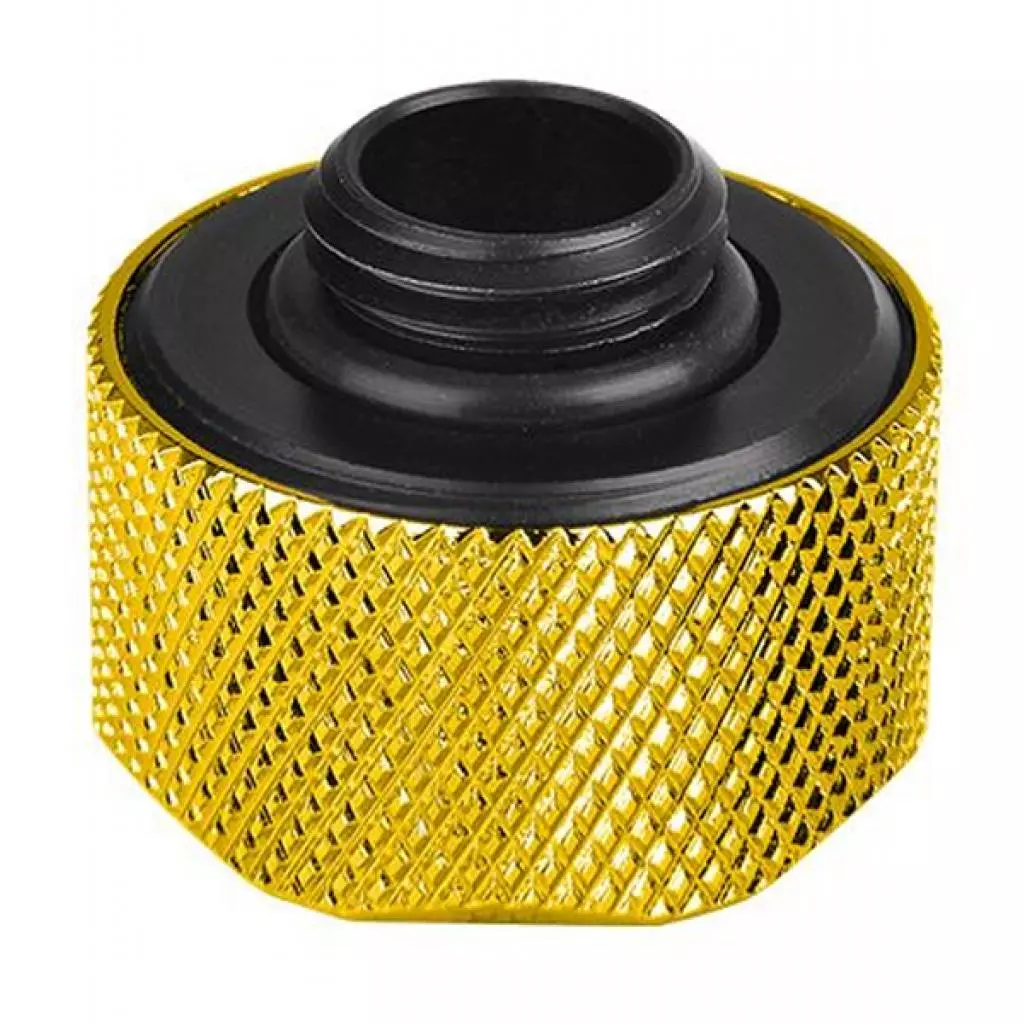 Фитинг для СВО ThermalTake Pacific C-Pro G1/4 PETG 16mm OD Compression - Gold/DIY LCS (CL-W265-CU00GD-A) - 1 Фитинг для СВО ThermalTake Pacific C-Pro G1/4 PETG 16mm OD Compression - Gold/DIY LCS (CL-W265-CU00GD-A) - 1