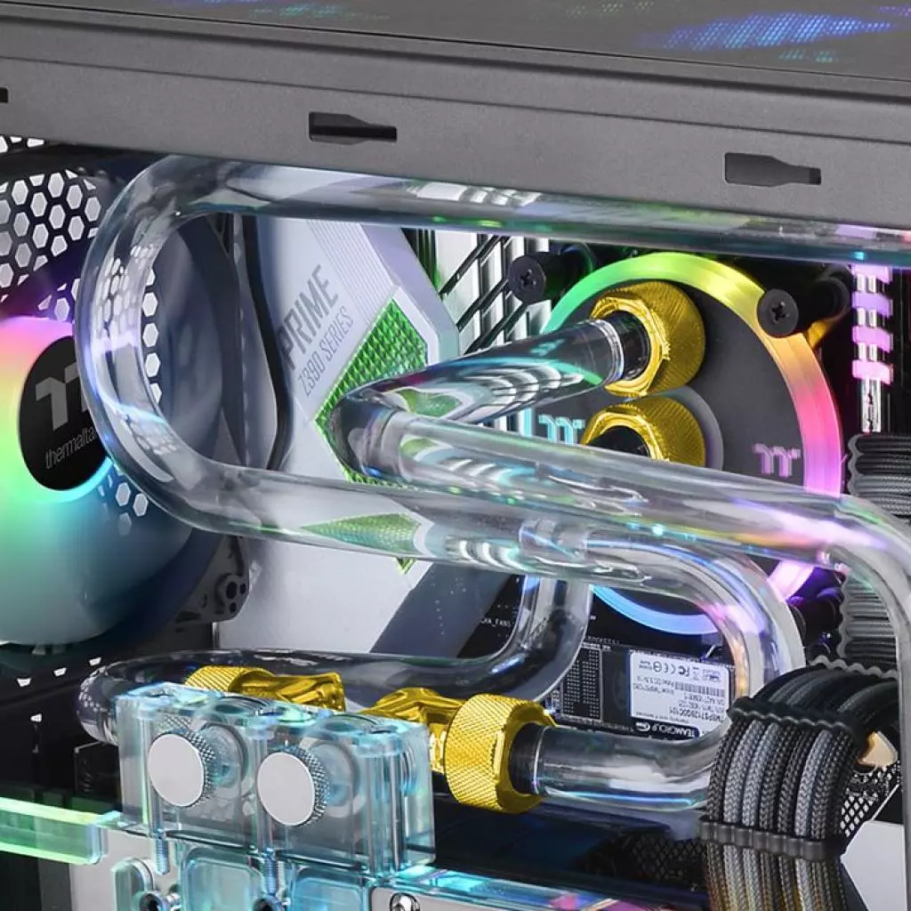 Фитинг для СВО ThermalTake Pacific C-Pro G1/4 PETG 16mm OD Compression - Gold/DIY LCS (CL-W265-CU00GD-A) - 3 Фитинг для СВО ThermalTake Pacific C-Pro G1/4 PETG 16mm OD Compression - Gold/DIY LCS (CL-W265-CU00GD-A) - 3