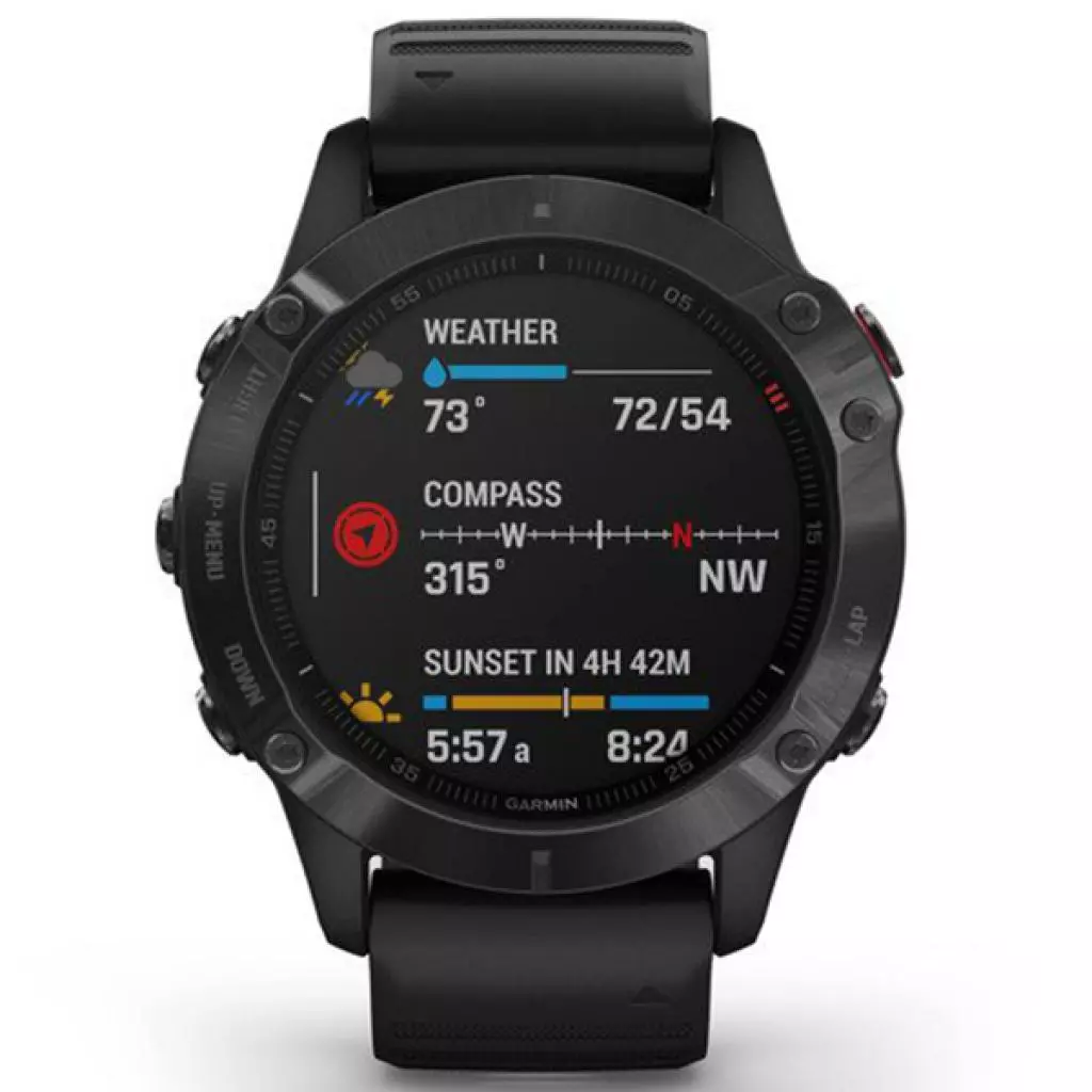 Смарт-часы Garmin fenix 6, Pro and Sapphire editions, Black with Black Band, G (010-02158-02) - 6