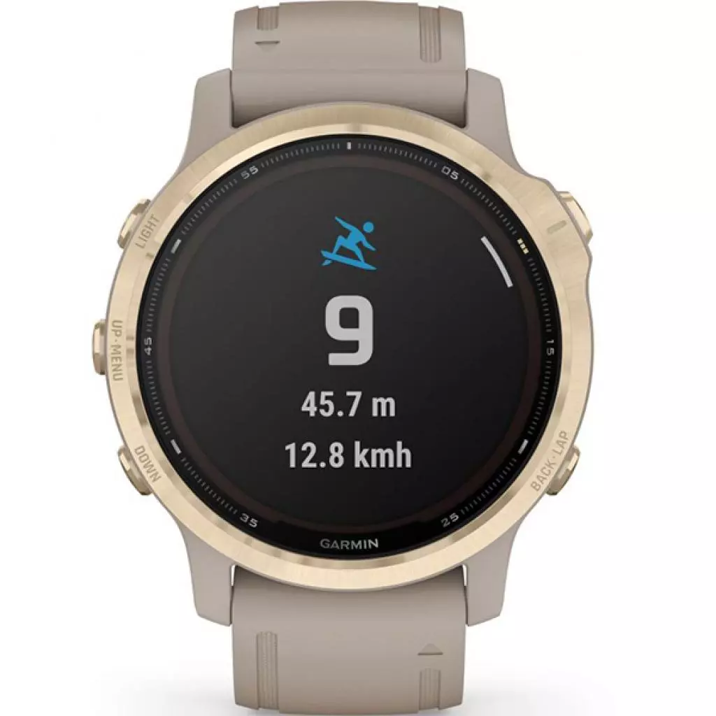 Смарт-часы Garmin fenix 6S Pro Solar, Light Gold with Light Sand Band, GPS nav (010-02409-11) - 8