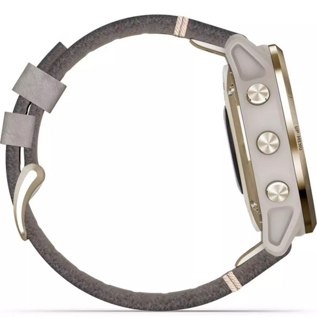 Смарт-часы Garmin fenix 6S Pro Solar, Light Gold with Shale Gray Suede Band, G (010-02409-26) - 3 Смарт-часы Garmin fenix 6S Pro Solar, Light Gold with Shale Gray Suede Band, G (010-02409-26) - 3