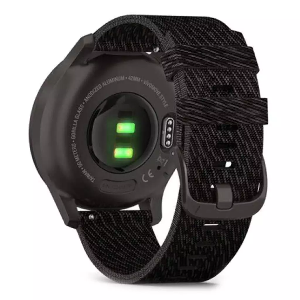 Смарт-часы Garmin vivomove Style, Graphite, Black Pepper, Nylon (010-02240-23) - 4 Смарт-часы Garmin vivomove Style, Graphite, Black Pepper, Nylon (010-02240-23) - 4