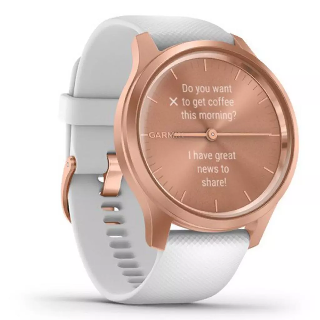Смарт-часы Garmin vivomove Style, S/E EU, Rose Gold, White, Silicone (010-02240-20) - 2 Смарт-часы Garmin vivomove Style, S/E EU, Rose Gold, White, Silicone (010-02240-20) - 2