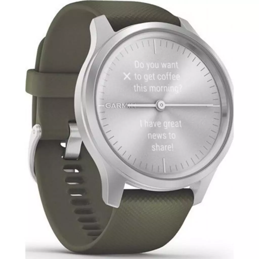 Смарт-часы Garmin vivomove Style, Silver, Moss, Silicone (010-02240-21) - 2 Смарт-часы Garmin vivomove Style, Silver, Moss, Silicone (010-02240-21) - 2