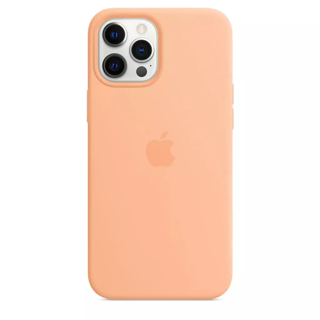 Чехол для моб. телефона Apple iPhone 12 Pro Max Silicone Case with MagSafe - Cantaloupe, M (MK073ZE/A) - 3 Чехол для моб. телефона Apple iPhone 12 Pro Max Silicone Case with MagSafe - Cantaloupe, M (MK073ZE/A) - 3
