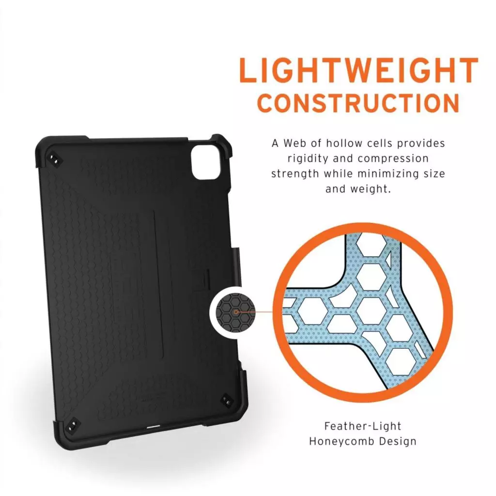 Чехол для планшета Uag iPad Pro 11' (2021) / iPad Air 10.9" (2020) Metropolis, Blac (122996114040) - 8 Чехол для планшета Uag iPad Pro 11' (2021) / iPad Air 10.9" (2020) Metropolis, Blac (122996114040) - 8