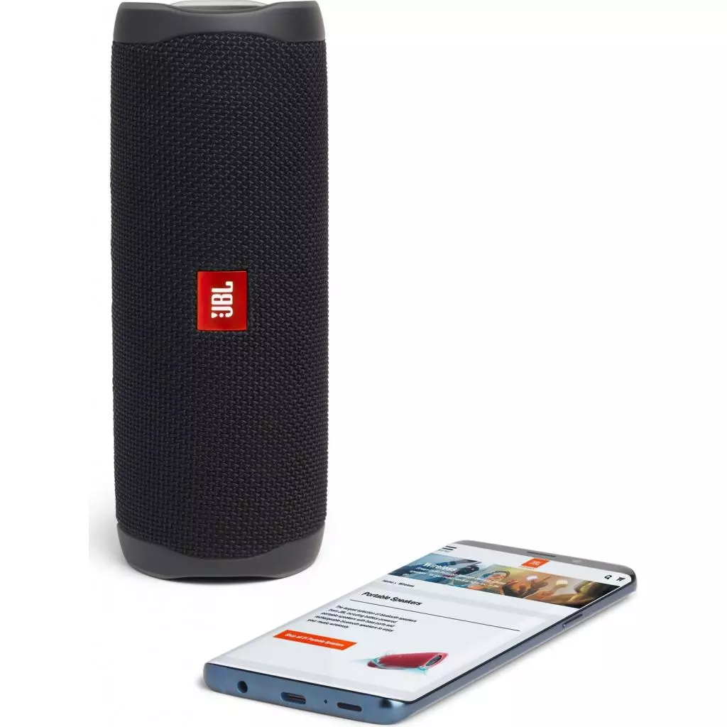 Акустическая система JBL Flip 5 Black (JBLFLIP5BLKEU) - 5 Акустическая система JBL Flip 5 Black (JBLFLIP5BLKEU) - 5