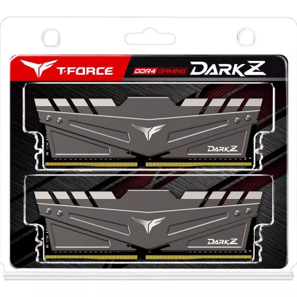 Модуль памяти для компьютера DDR4 16GB (2x8GB) 3600 MHz T-Force Dark Z Gray Team (TDZGD416G3600HC18JDC01) - 1 Модуль памяти для компьютера DDR4 16GB (2x8GB) 3600 MHz T-Force Dark Z Gray Team (TDZGD416G3600HC18JDC01) - 1