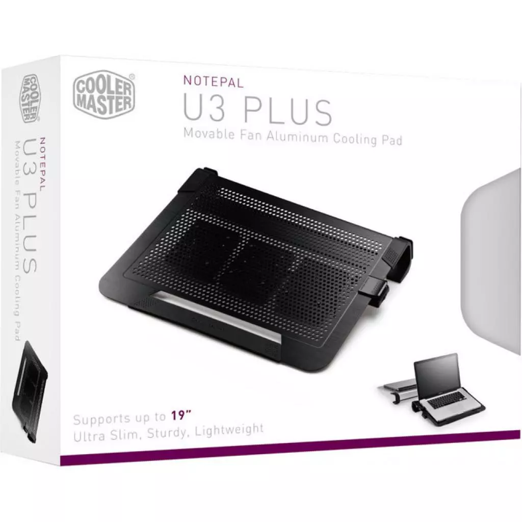 Подставка для ноутбука CoolerMaster NotePal U3 Plus (R9-NBC-U3PK-GP) - 10 Подставка для ноутбука CoolerMaster NotePal U3 Plus (R9-NBC-U3PK-GP) - 10