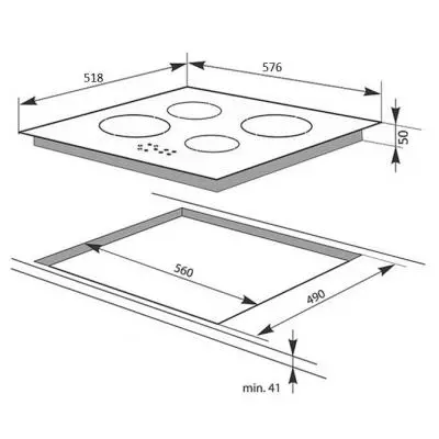 Варочная поверхность Electrolux BHC96506 - 1