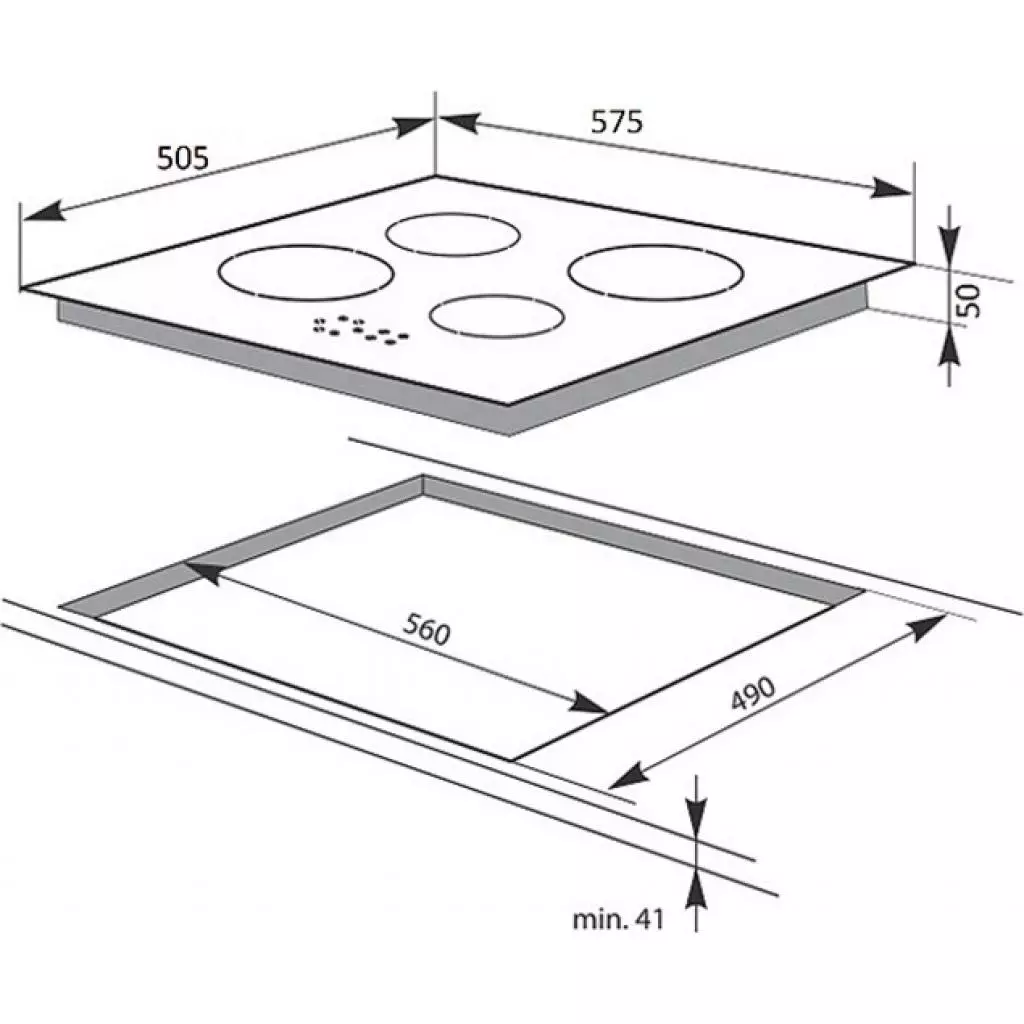 Варочная поверхность Hansa BHCI96306 - 1 Варочная поверхность Hansa BHCI96306 - 1