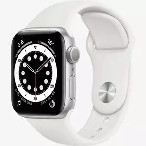 Смарт-часы Apple Watch Series 6 GPS, 40mm Silver Aluminium Case with White Sp (MG283GK/A)