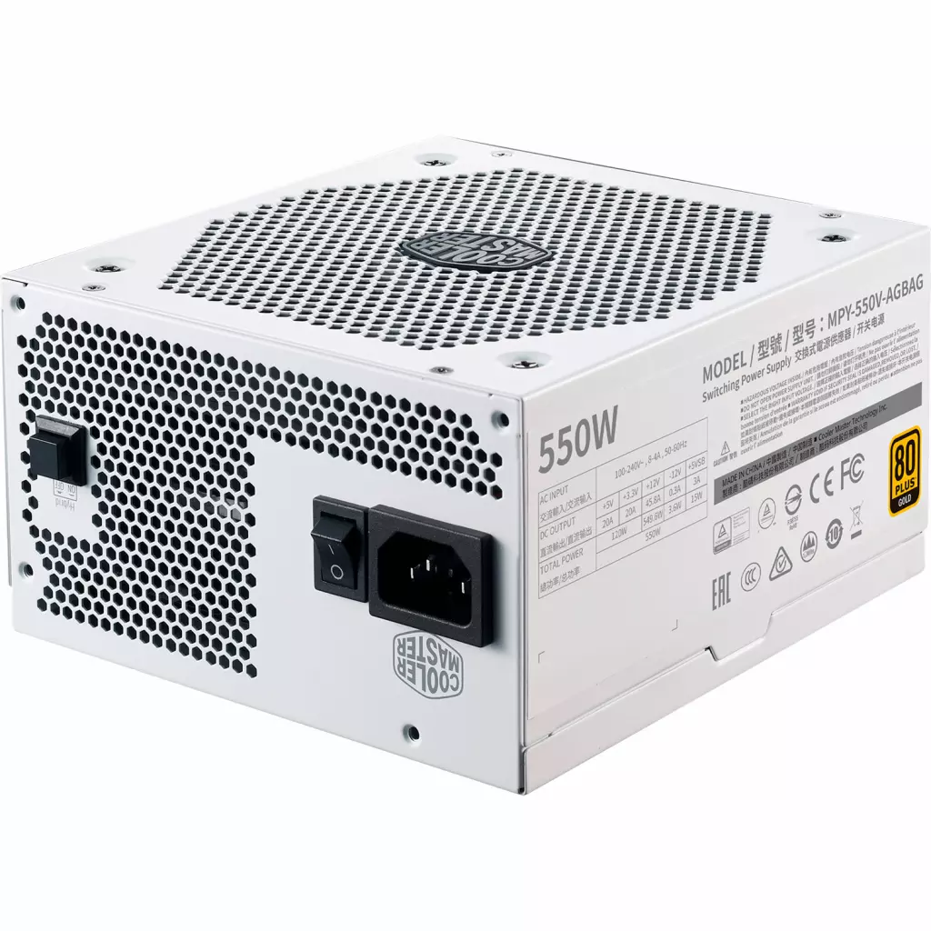 Блок питания CoolerMaster 550W V550 GOLD-V2 WHITE EDITION (MPY-550V-AGBAG-EU) - 1 Блок питания CoolerMaster 550W V550 GOLD-V2 WHITE EDITION (MPY-550V-AGBAG-EU) - 1