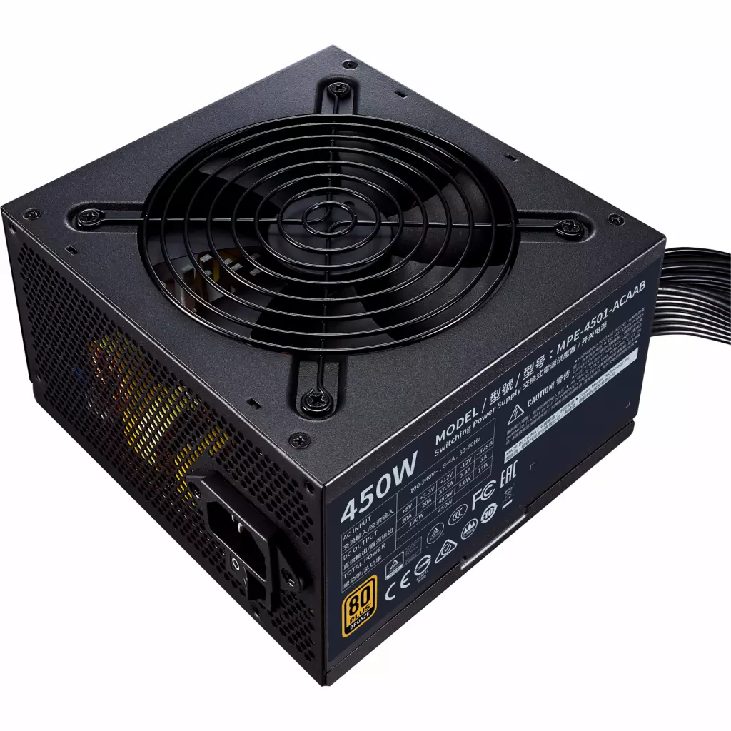 Блок питания CoolerMaster 450W MWE BRONZE 450 (MPE-4501-ACAAB-EU) - 1 Блок питания CoolerMaster 450W MWE BRONZE 450 (MPE-4501-ACAAB-EU) - 1