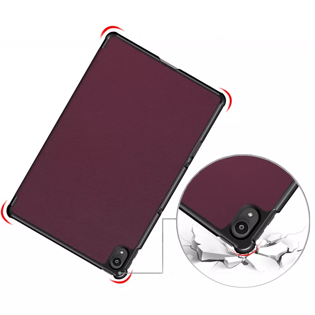 Чехол для планшета BeCover Smart Case Lenovo Tab P11 / P11 Plus Red wine (706095) - 3
