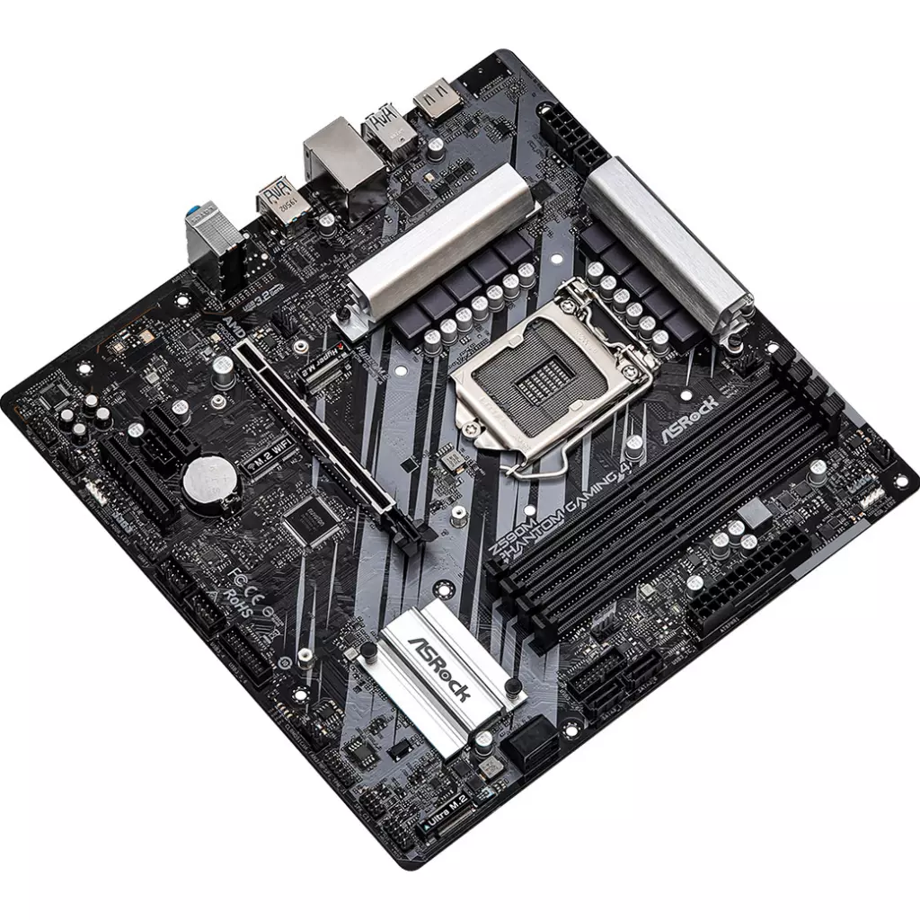 Материнская плата ASRock Z590M Phantom Gaming 4 - 2 Материнская плата ASRock Z590M Phantom Gaming 4 - 2
