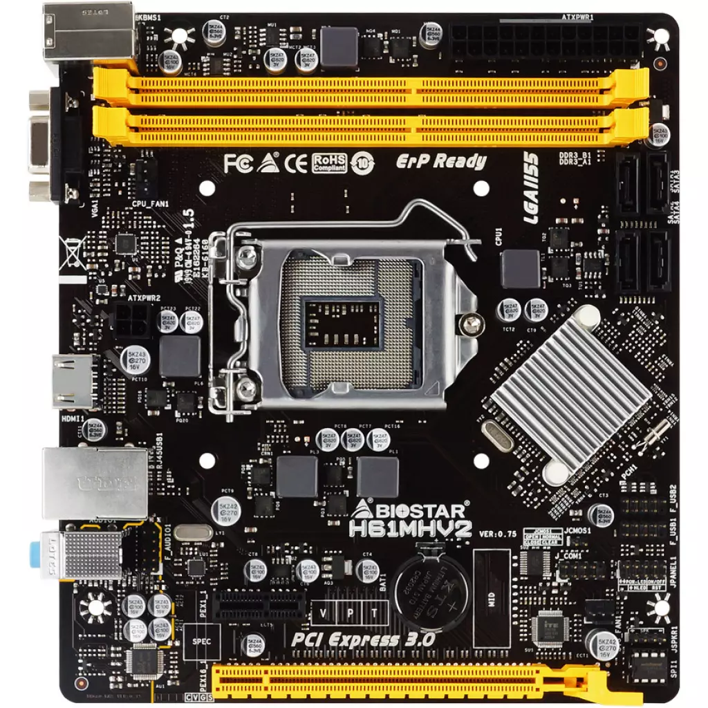 Материнская плата Biostar H61MHV2 - 1 Материнская плата Biostar H61MHV2 - 1