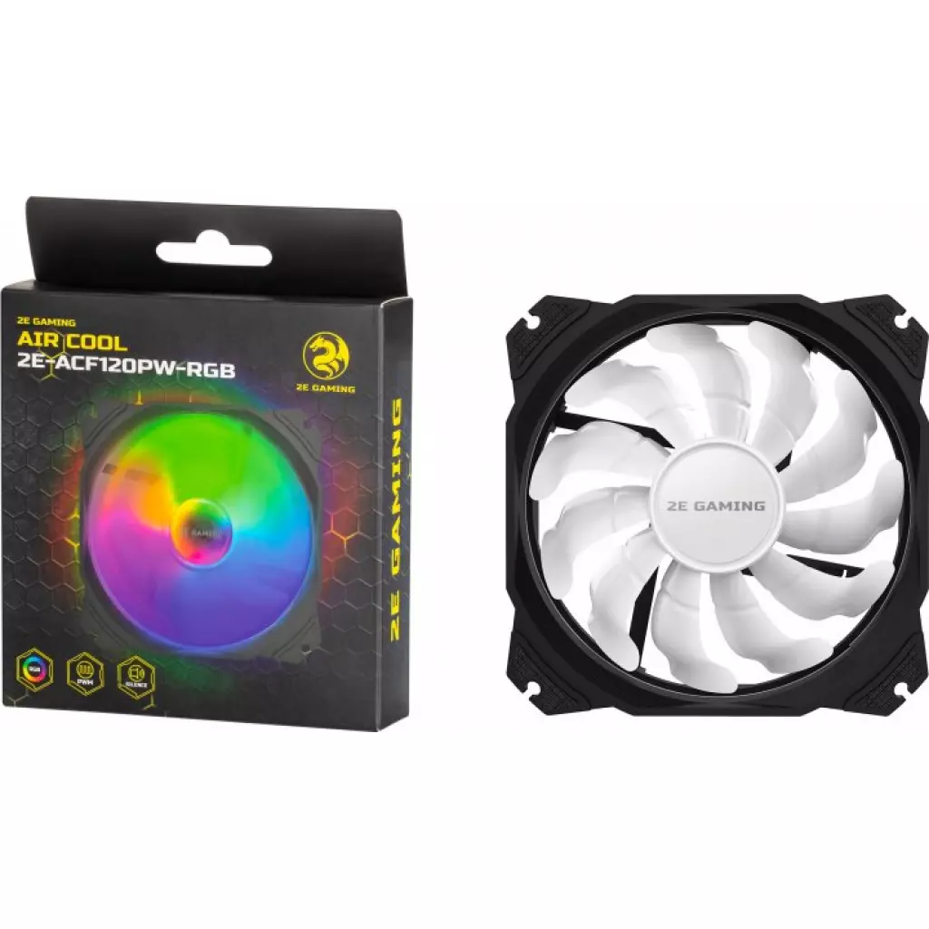 Кулер для корпуса 2E GAMING AIR COOL (ACF120PW-RGB) (2E-ACF120PW-RGB) - 5 Кулер для корпуса 2E GAMING AIR COOL (ACF120PW-RGB) (2E-ACF120PW-RGB) - 5