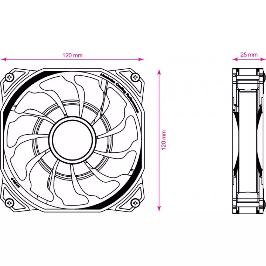 Кулер для корпуса 2E GAMING AIR COOL (ACF120PW-RGB) (2E-ACF120PW-RGB) - 6 Кулер для корпуса 2E GAMING AIR COOL (ACF120PW-RGB) (2E-ACF120PW-RGB) - 6
