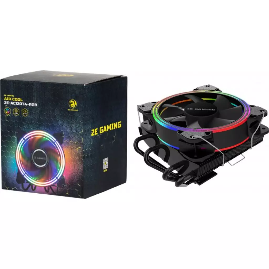 Кулер для процессора 2E GAMING AIR COOL (2E-AC120T4-RGB) - 5 Кулер для процессора 2E GAMING AIR COOL (2E-AC120T4-RGB) - 5