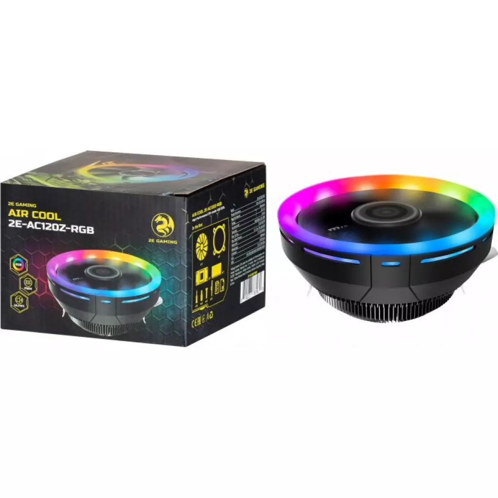Кулер для процессора 2E GAMING AIR COOL (2E-AC120Z-RGB) - 5 Кулер для процессора 2E GAMING AIR COOL (2E-AC120Z-RGB) - 5