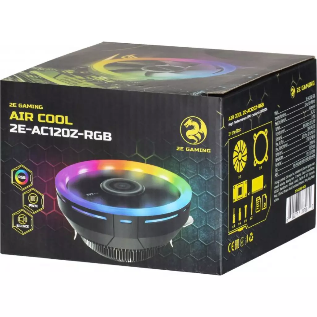 Кулер для процессора 2E GAMING AIR COOL (2E-AC120Z-RGB) - 7 Кулер для процессора 2E GAMING AIR COOL (2E-AC120Z-RGB) - 7