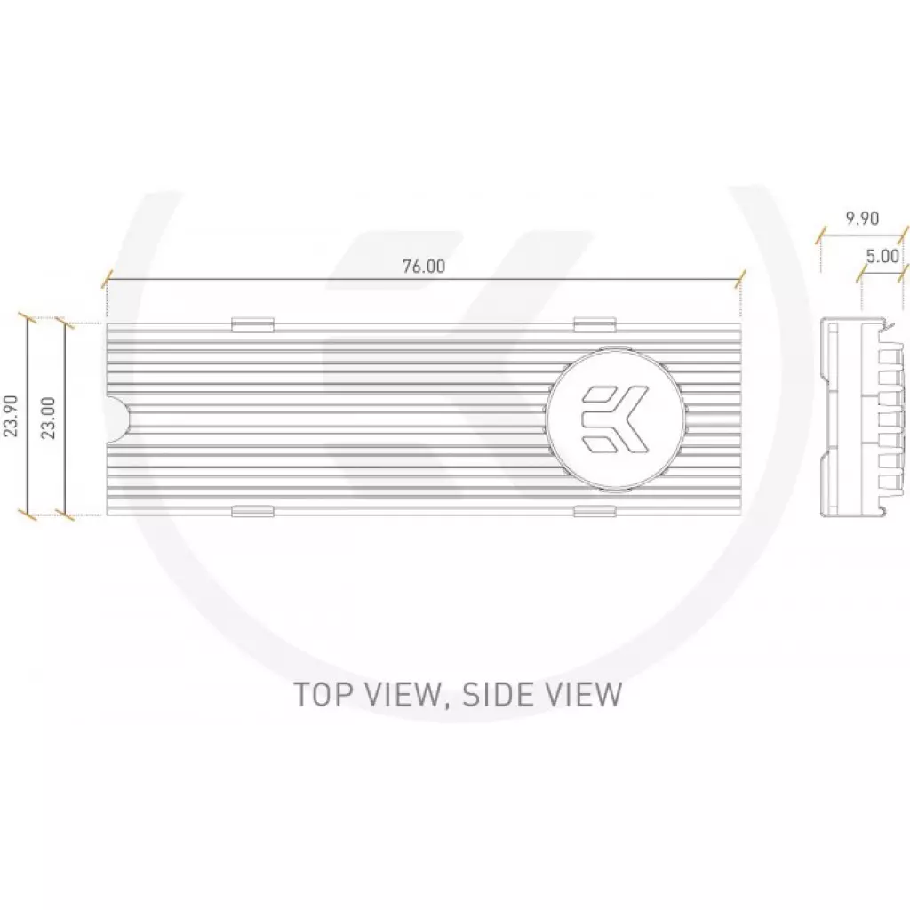 Радиатор охлаждения Ekwb EK-M.2 NVMe Heatsink - Black (3830046991737) - 4 Радиатор охлаждения Ekwb EK-M.2 NVMe Heatsink - Black (3830046991737) - 4