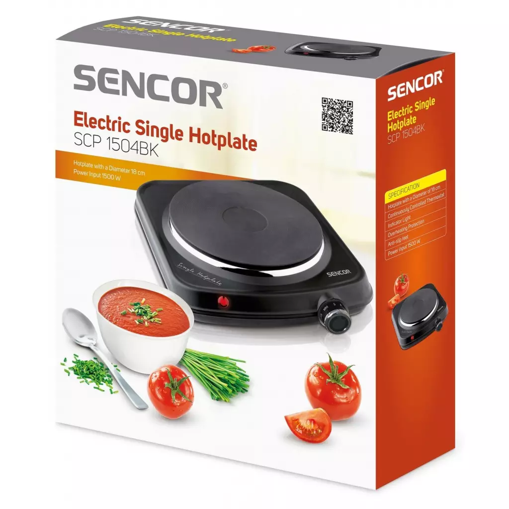 Электроплитка Sencor SCP1504BK-EUE3 - 6 Электроплитка Sencor SCP1504BK-EUE3 - 6