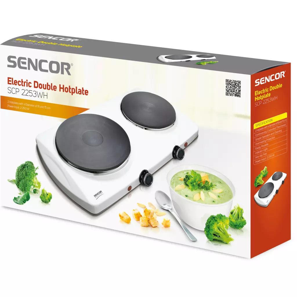Настольная плита Sencor SCP2253WH-EUE3 - 1 Настольная плита Sencor SCP2253WH-EUE3 - 1