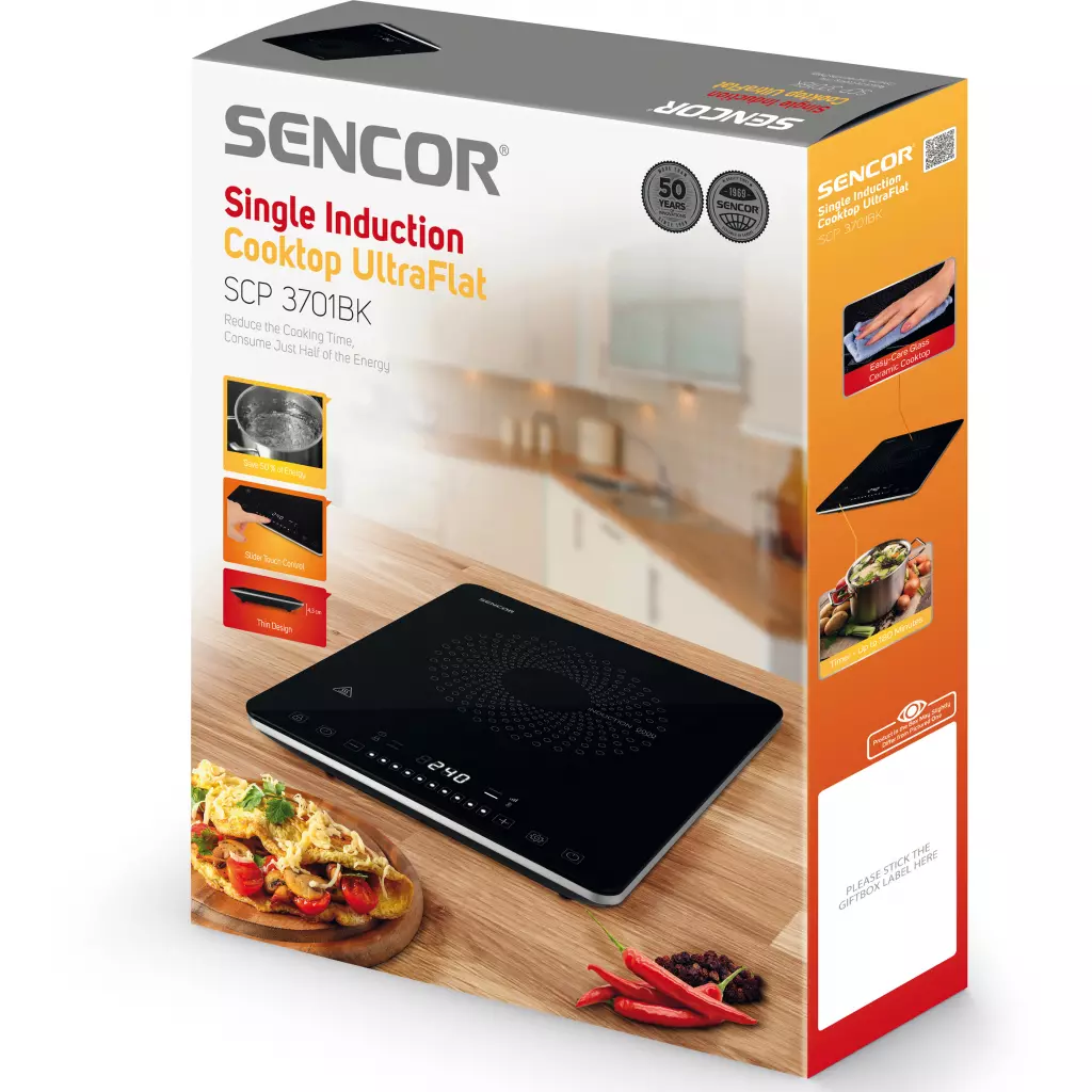 Электроплитка Sencor SCP3701BK - 8 Электроплитка Sencor SCP3701BK - 8