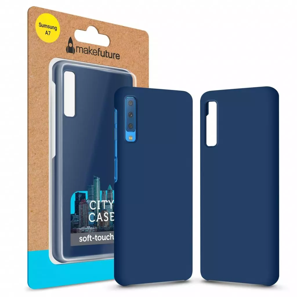 Чехол для моб. телефона MakeFuture City Case (PC) Samsung A7 2018 (A750) Blue (MCC-SA750BL)
