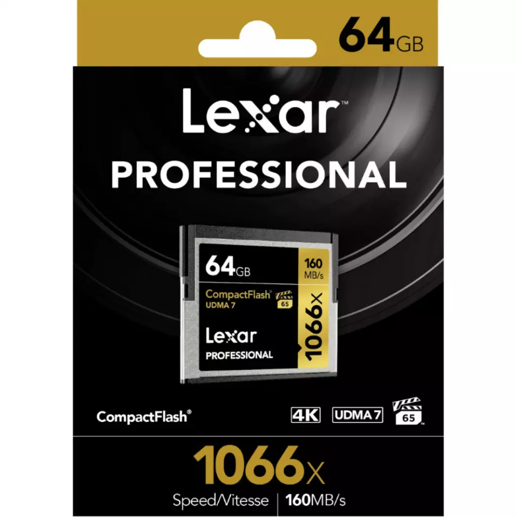 Карта памяти Lexar 64GB Compact Flash 1066x Professional (LCF64GCRB1066) - 1 Карта памяти Lexar 64GB Compact Flash 1066x Professional (LCF64GCRB1066) - 1