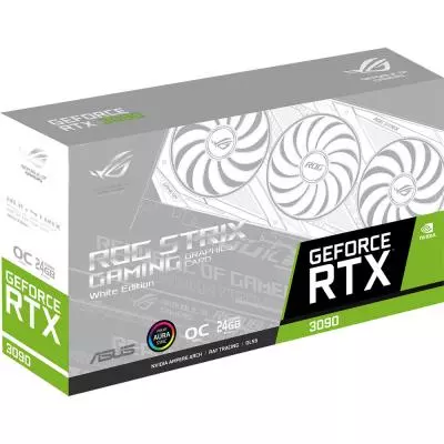 Видеокарта ASUS GeForce RTX3090 24Gb ROG STRIX OC WHITE (ROG-STRIX-RTX3090-O24G-WHITE) - 3