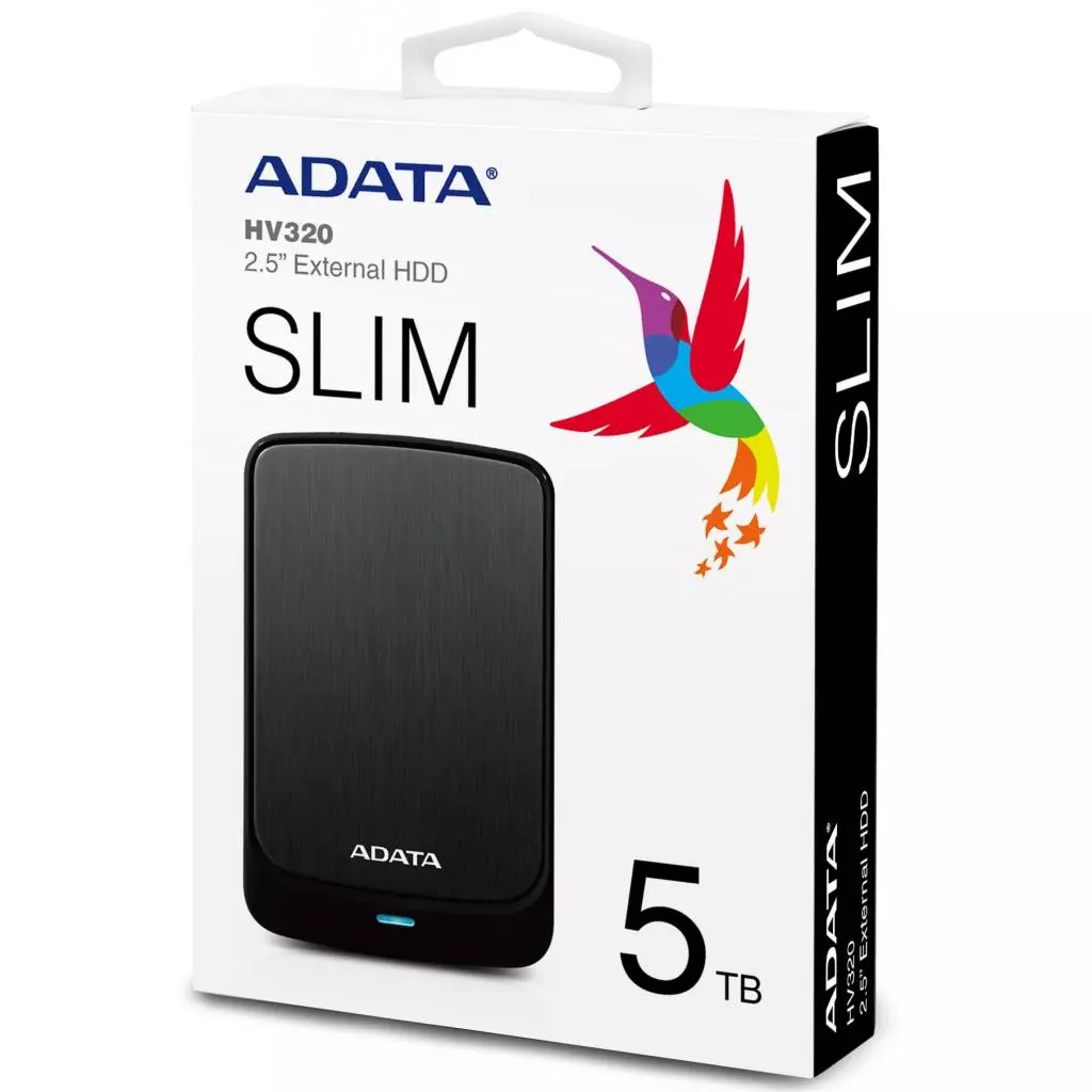 Внешний жесткий диск 2.5" 5TB ADATA (AHV320-5TU31-CBK) - 5 Внешний жесткий диск 2.5" 5TB ADATA (AHV320-5TU31-CBK) - 5