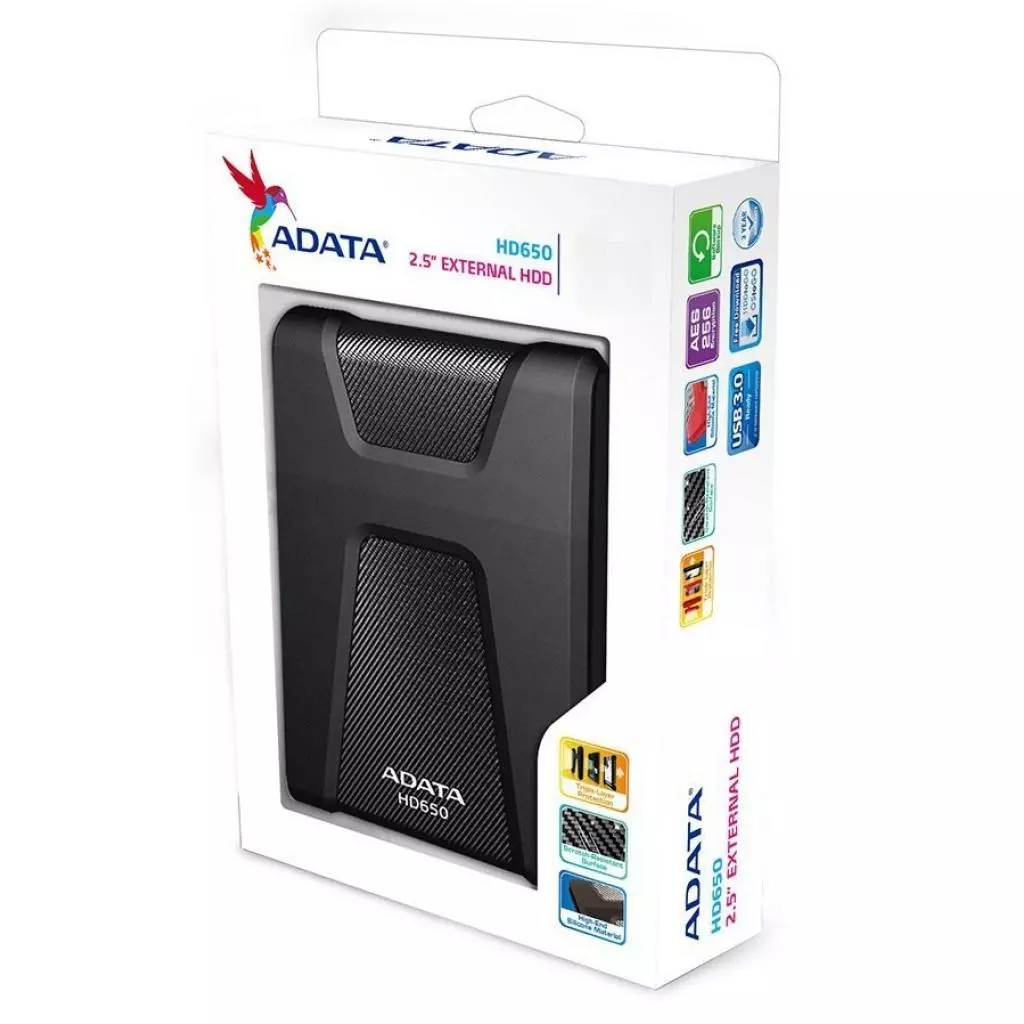 Внешний жесткий диск 2.5" 5TB ADATA (AHD650-5TU31-CBK) - 5 Внешний жесткий диск 2.5" 5TB ADATA (AHD650-5TU31-CBK) - 5