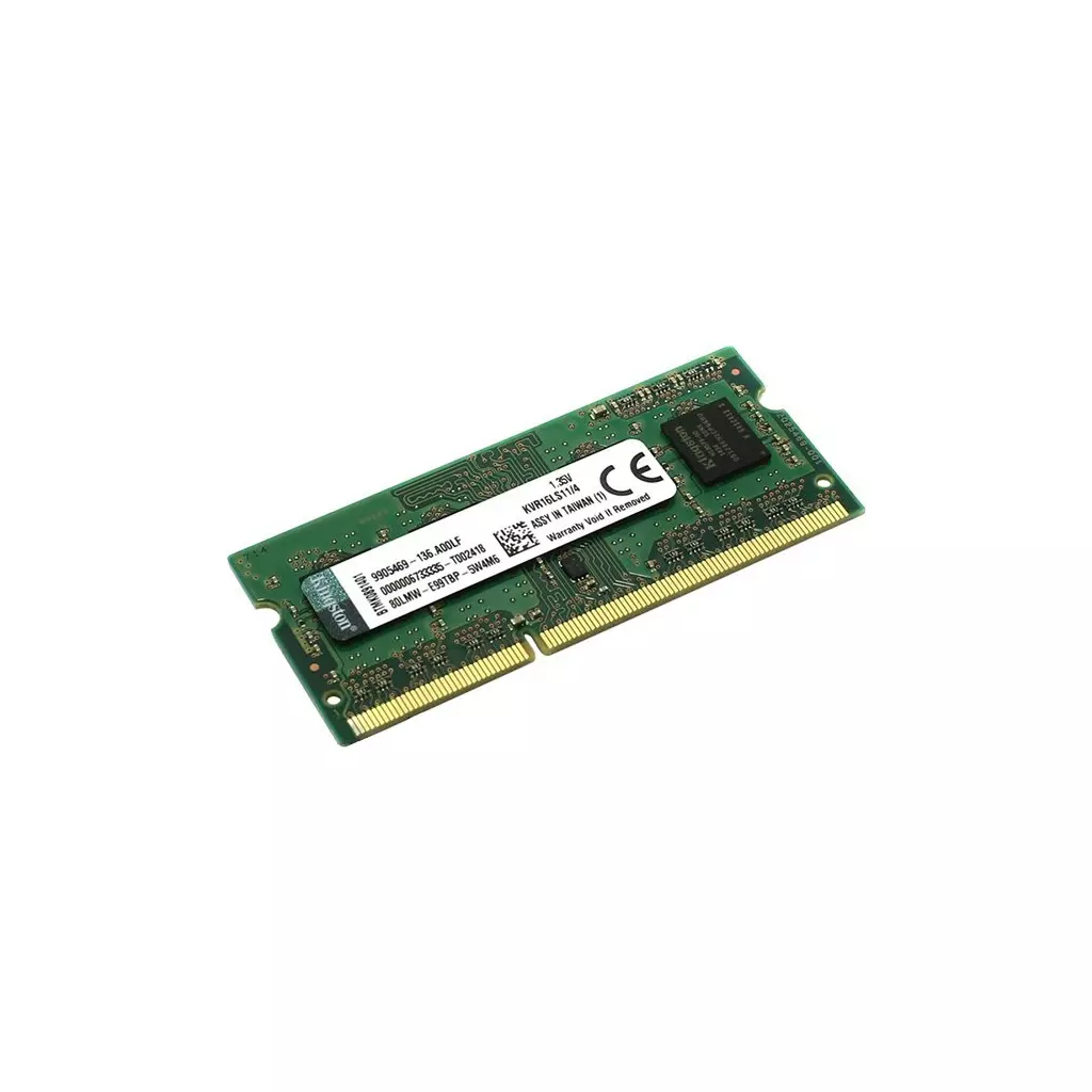 Модуль памяти для ноутбука SoDIMM DDR3L 4GB 1600 MHz Kingston (KVR16LS11/4WP)