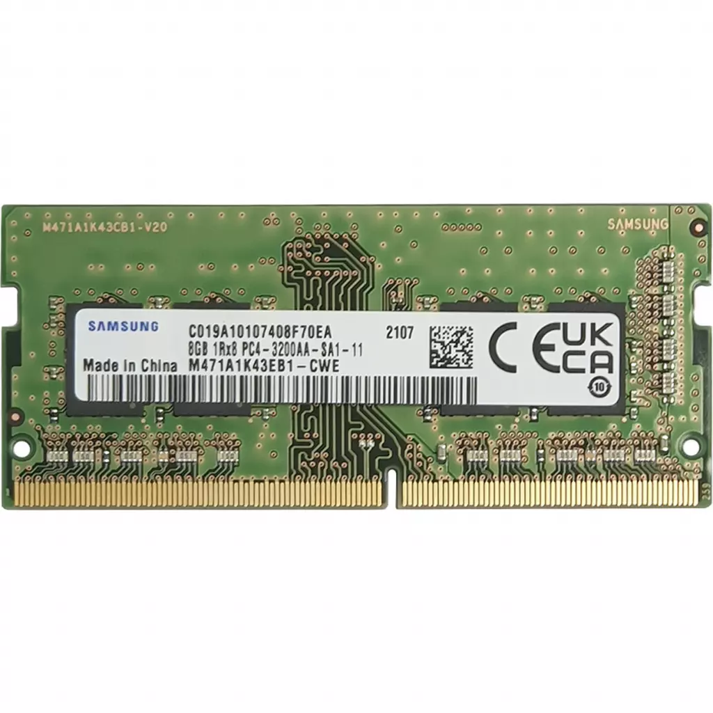 Модуль памяти для ноутбука SoDIMM DDR4 8GB 3200 MHz Samsung (M471A1K43EB1-CWE)