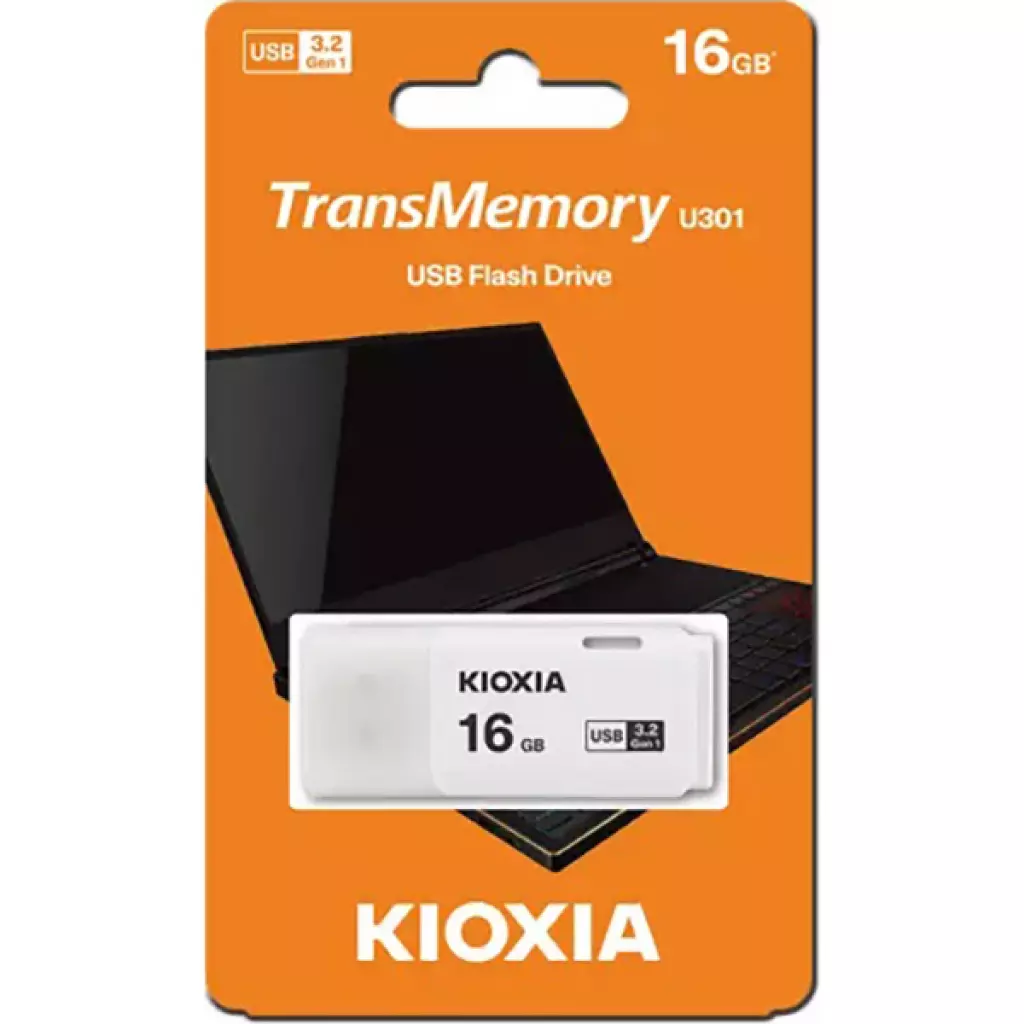 USB флеш накопитель Kioxia 16GB Hayabusa U202 White USB 3.0 (LU301W016GG4) - 2 USB флеш накопитель Kioxia 16GB Hayabusa U202 White USB 3.0 (LU301W016GG4) - 2