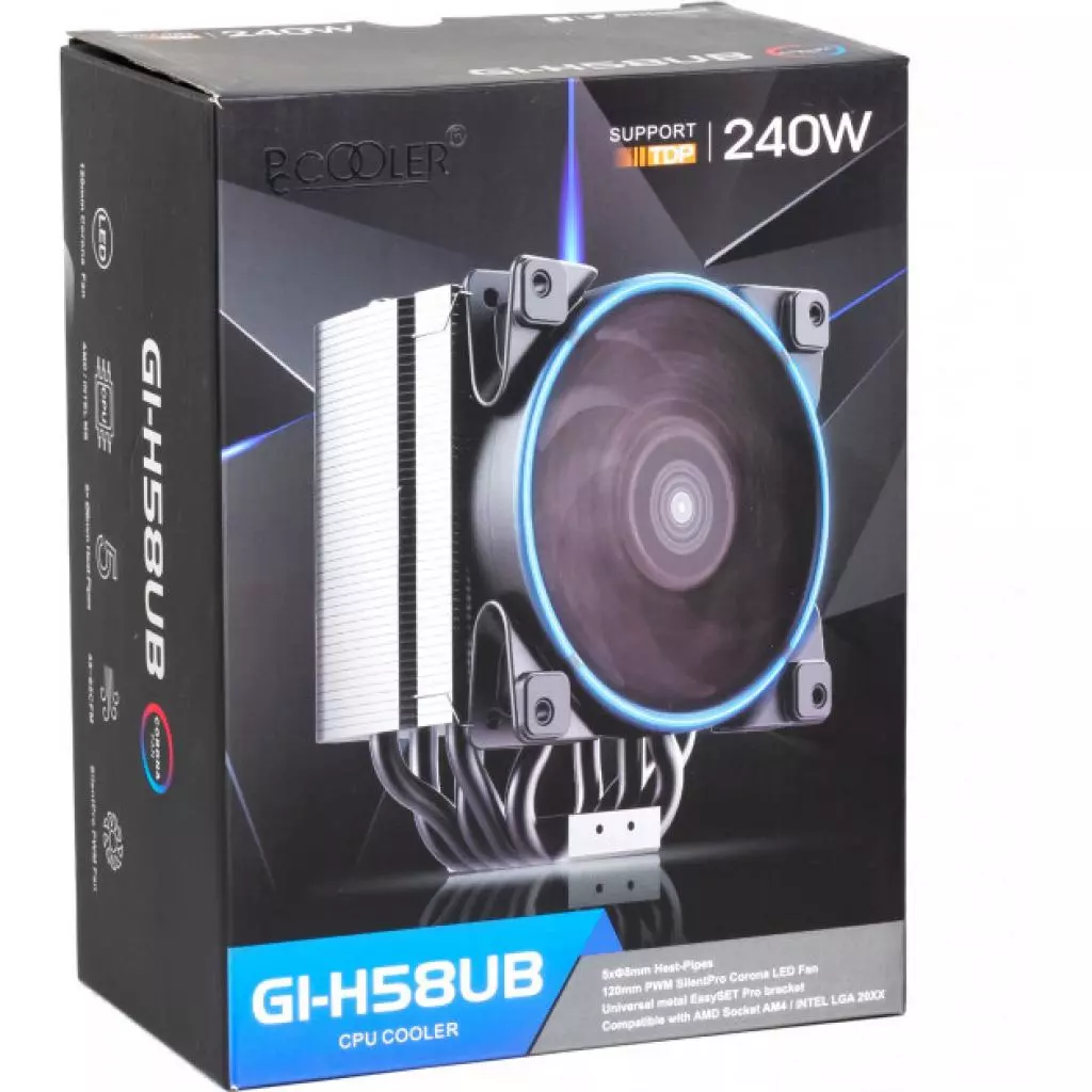 Кулер для процессора PcСooler GI-H58UB CORONA B - 9 Кулер для процессора PcСooler GI-H58UB CORONA B - 9