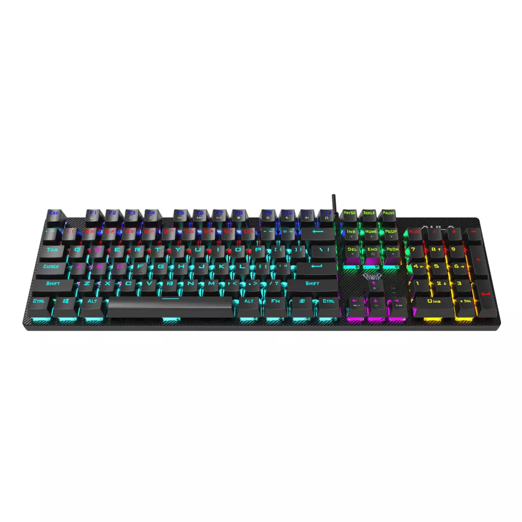Клавиатура Aula Retribution Mechanical Keyboard EN/RU Blue switch (6948391240329) - 1 Клавиатура Aula Retribution Mechanical Keyboard EN/RU Blue switch (6948391240329) - 1