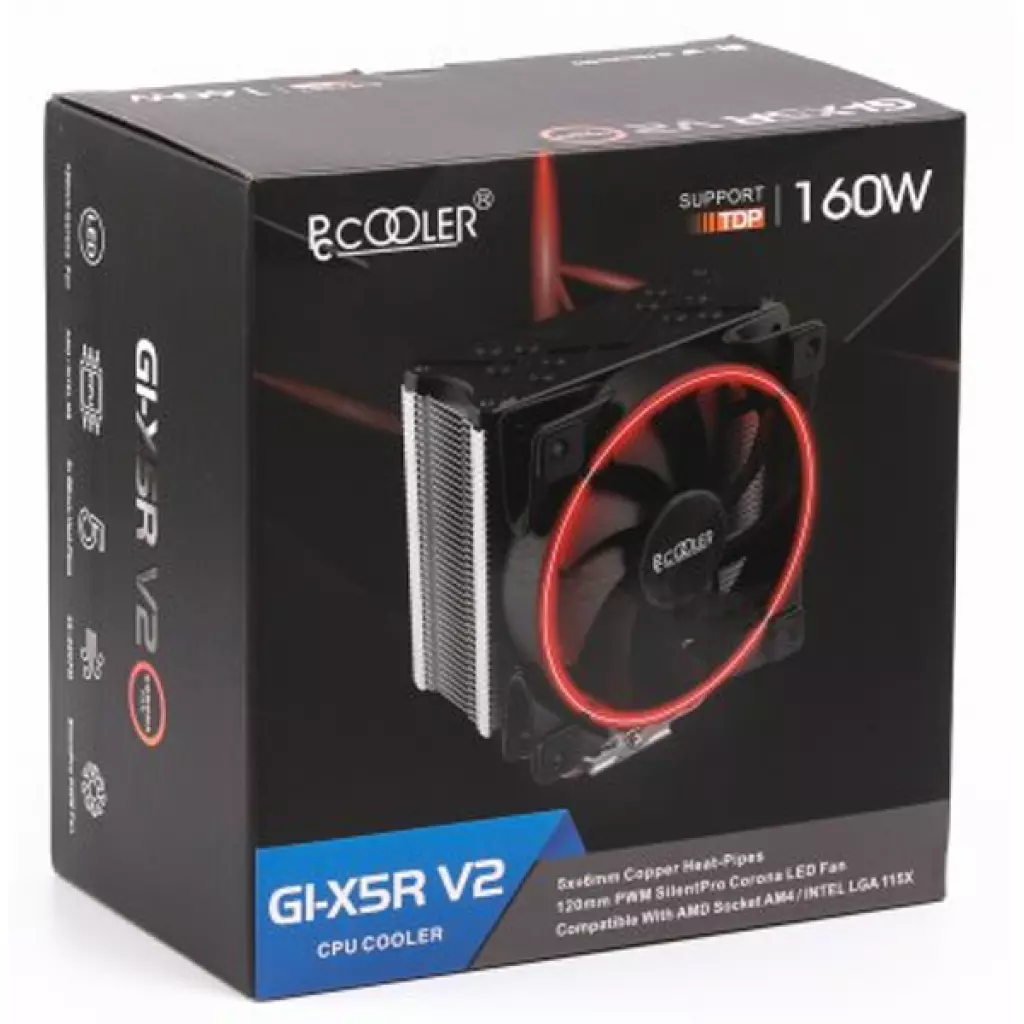Кулер для процессора PcСooler GI-X5R V2 - 9 Кулер для процессора PcСooler GI-X5R V2 - 9