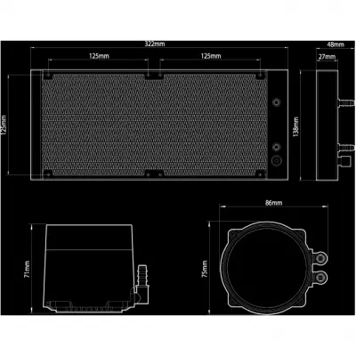 Система водного охлаждения Deepcool CASTLE 280 EX - 6 Система водного охлаждения Deepcool CASTLE 280 EX - 6