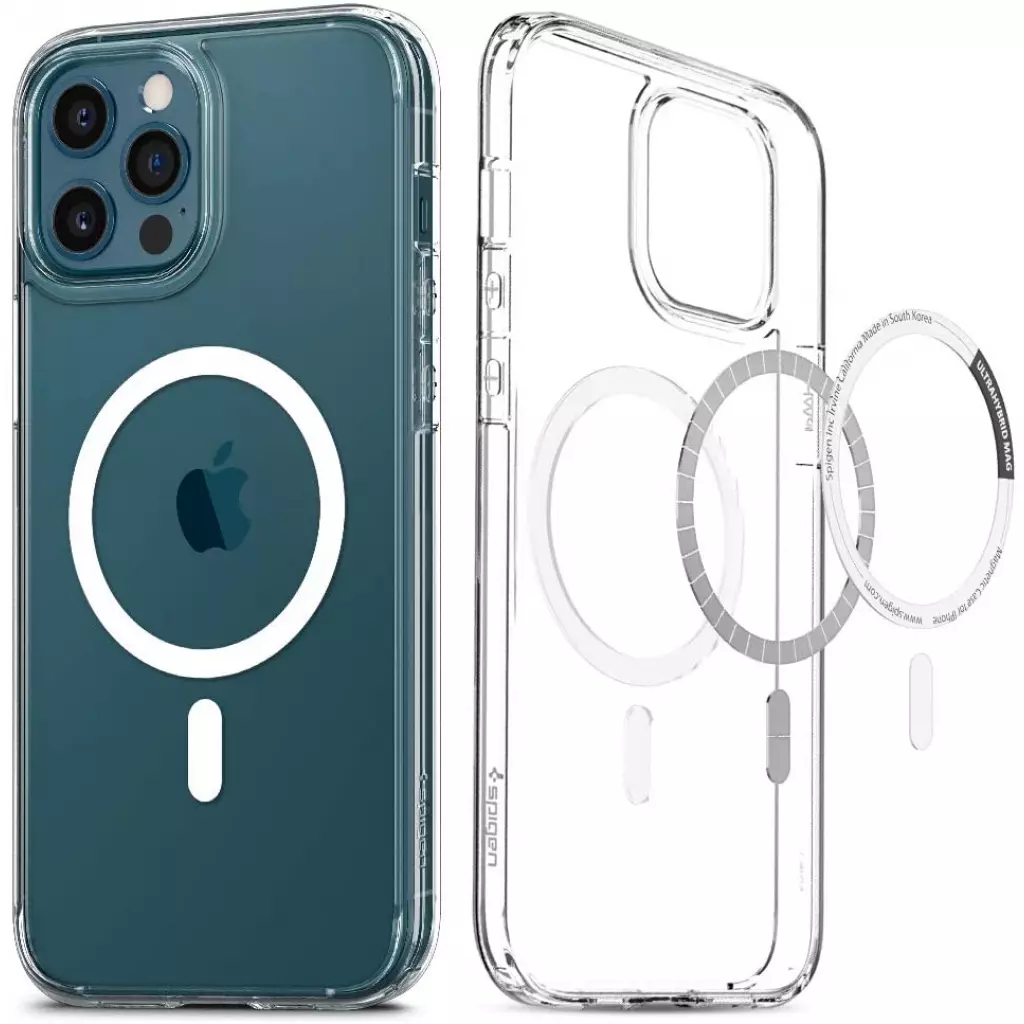 Чехол для моб. телефона Spigen Apple iPhone 12 Pro Max Ultra Hybrid Mag Safe, White (ACS02622) - 1 Чехол для моб. телефона Spigen Apple iPhone 12 Pro Max Ultra Hybrid Mag Safe, White (ACS02622) - 1