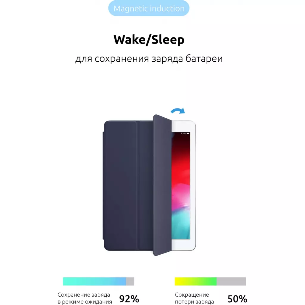 Чехол для планшета Armorstandart Smart Case iPad 10.2 (2020/2019) Midnight Blue (ARM56042) - 2 Чехол для планшета Armorstandart Smart Case iPad 10.2 (2020/2019) Midnight Blue (ARM56042) - 2
