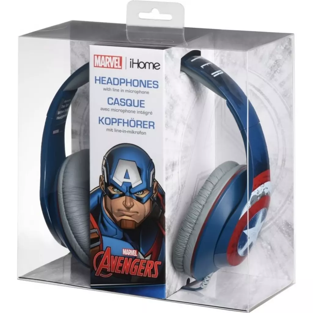 Наушники Ekids MARVEL, Captain America, Mic (VI-M40CA.11XV7) - 1 Наушники Ekids MARVEL, Captain America, Mic (VI-M40CA.11XV7) - 1