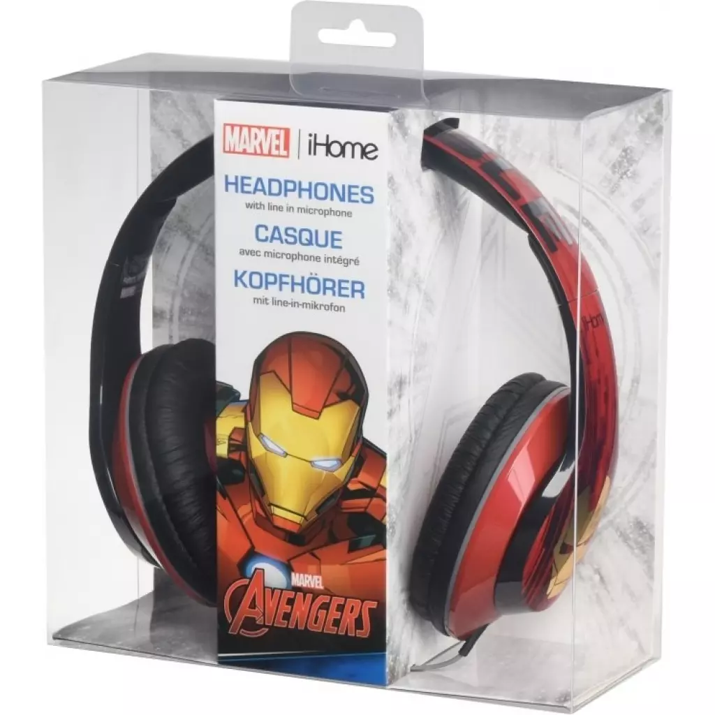 Наушники Ekids MARVEL, Iron Man, Mic (VI-M40IM.11XV7) - 1 Наушники Ekids MARVEL, Iron Man, Mic (VI-M40IM.11XV7) - 1