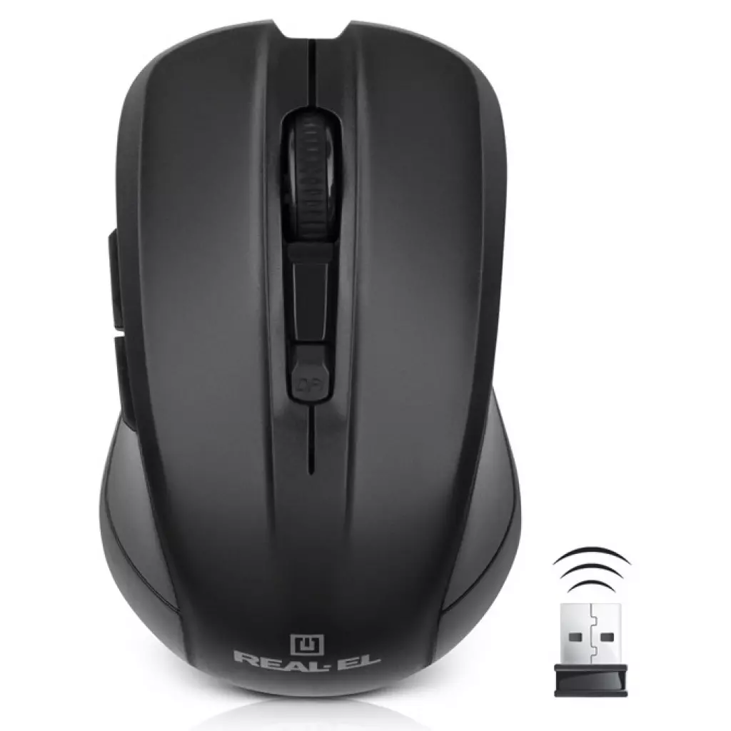 Мышка REAL-EL RM-307 Wireless Black - 5 Мышка REAL-EL RM-307 Wireless Black - 5