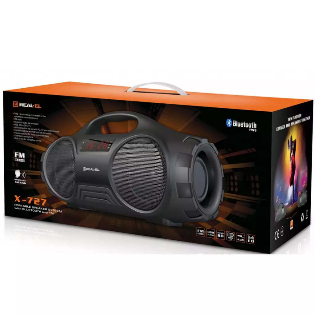 Акустическая система REAL-EL X-727 Black - 8 Акустическая система REAL-EL X-727 Black - 8