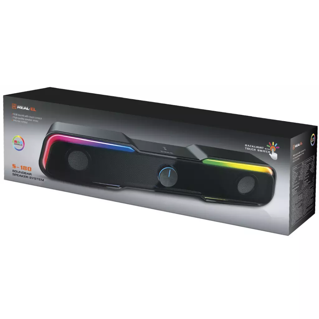 Акустическая система REAL-EL S-180 Black - 9 Акустическая система REAL-EL S-180 Black - 9