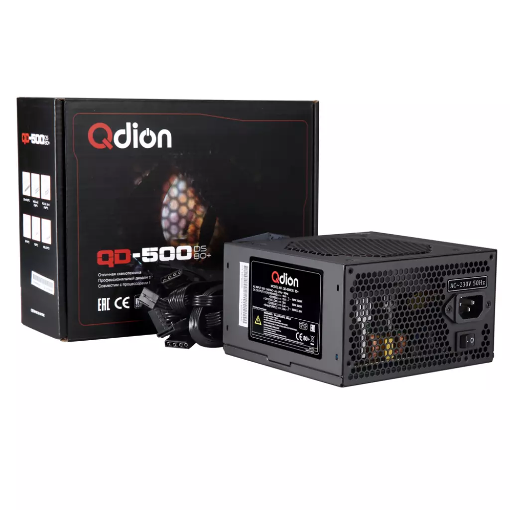 Блок питания Qdion 500W (QD-500DS 80+)